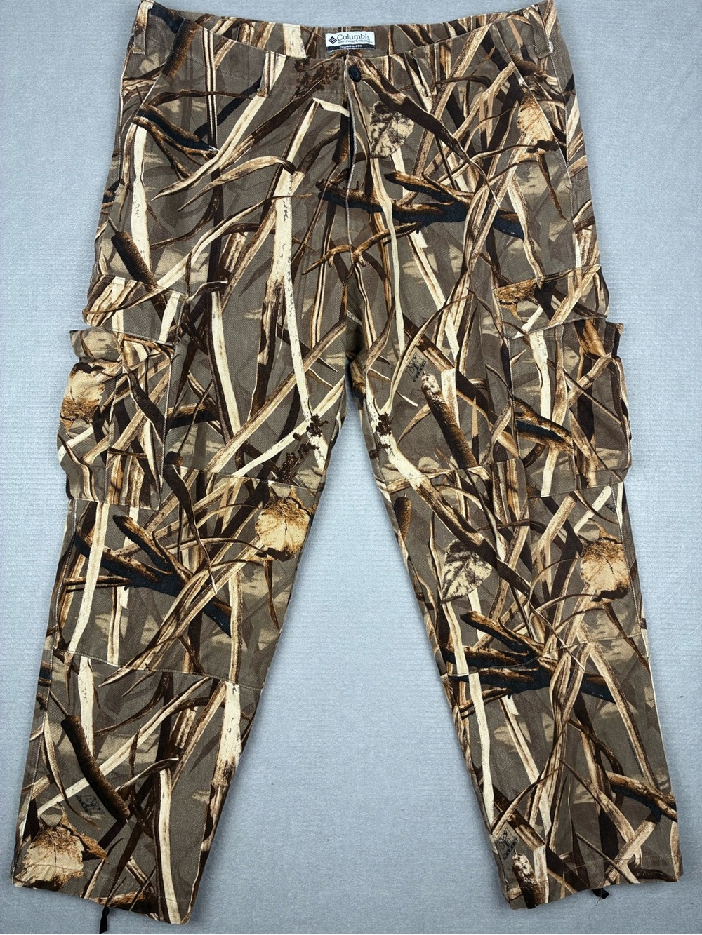 VTG Columbia Men’s Camo Cargo Pants - Brown/Tan Baggy Oversized Gorpcore